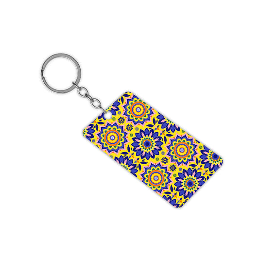 Trippy Florals Keychain