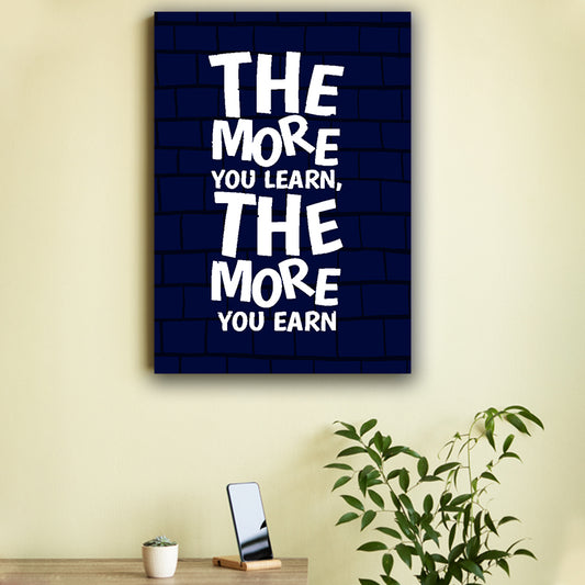 The More You Learn Poster