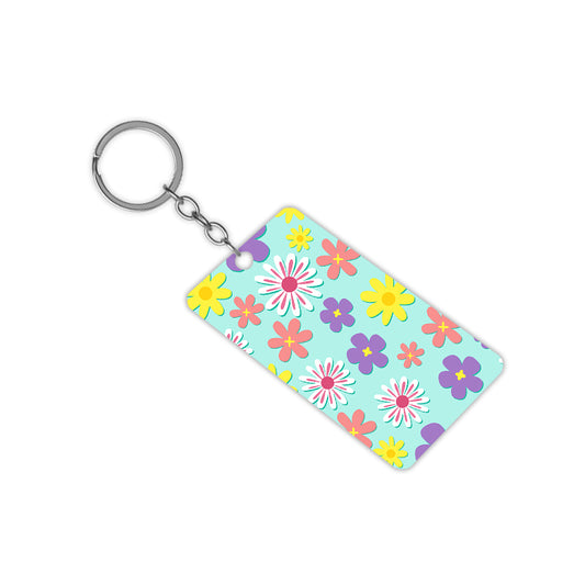 Colourful Flowers Keychain