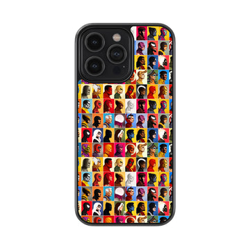 Whole Superhero Collage Glossy Metal Case