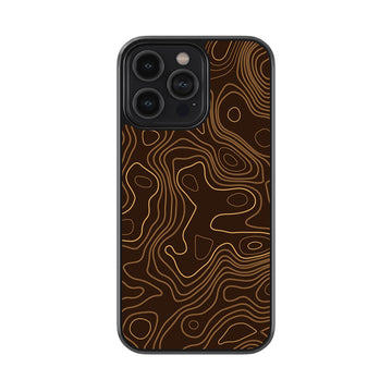 Sepia Topography Glass Case