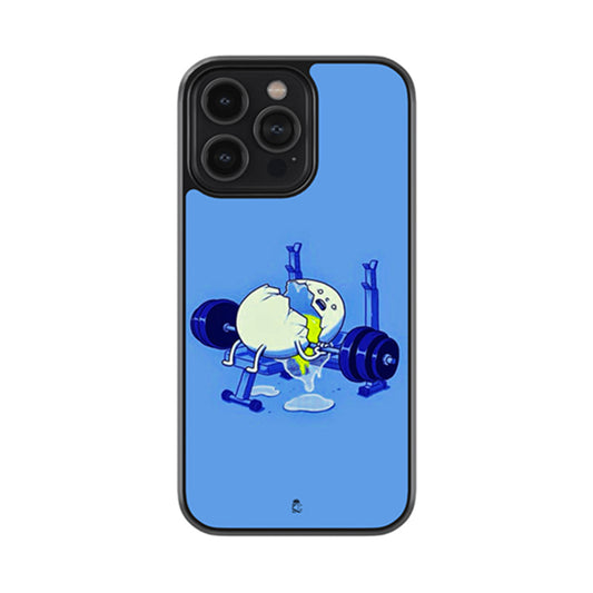 Exhausted Mr. Egg Glossy Metal Case