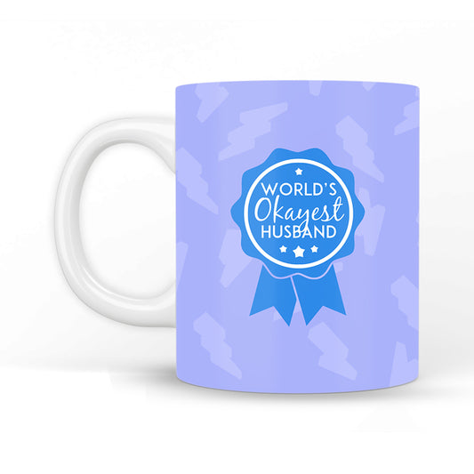Worlds Okayest Husband Coffee Mug