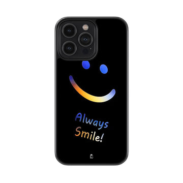 Always Smile Glossy Metal Case