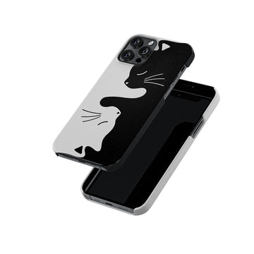Cute cat Couple Slim Hard Case