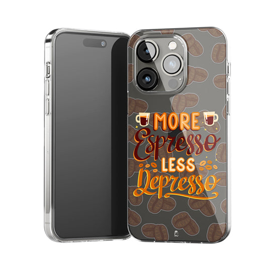 More Espresso Clear Silicone Case