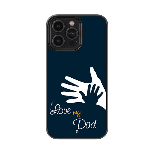 I Love My dad Glossy Metal Case
