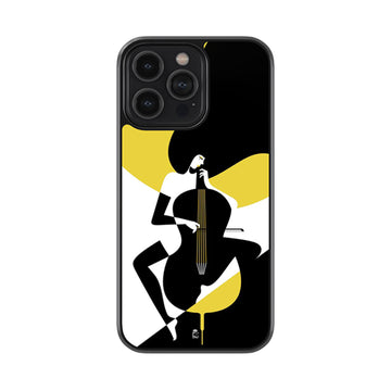 Violin Lady Glossy Metal Case