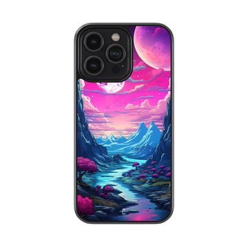 Trippy Land Glossy Metal Case