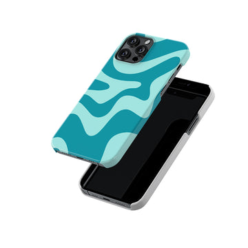 Blue Topography Fluid Slim Hard Case