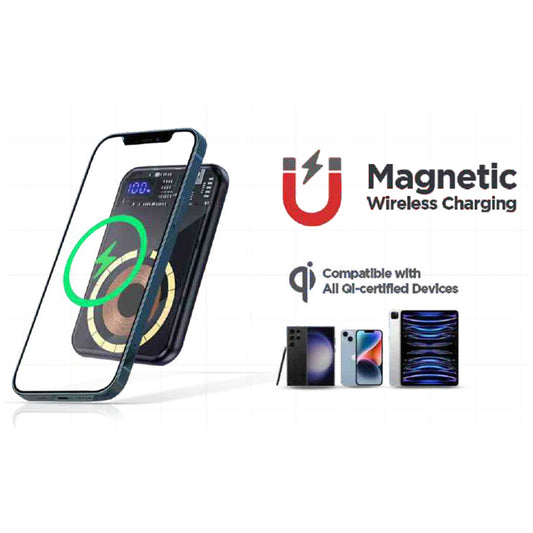 Magvolt In-Base Power Bank 22.5W | 10000 MAH | Ultra -Fast | Magsafe