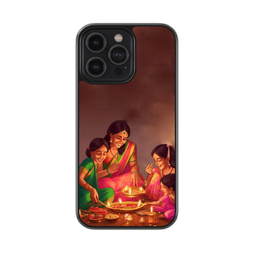 Lighting the Deepam Glossy Metal Case