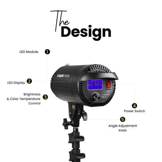 Digitek DCL-250 WBC BI Color Continuous LED Photo/Video Light