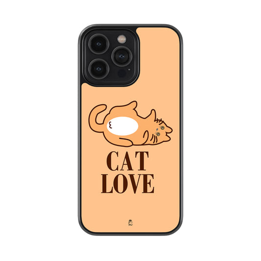 Lazy Cat Love Glossy Metal Case