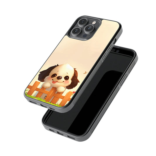 Cute Puppy Glossy Metal Case