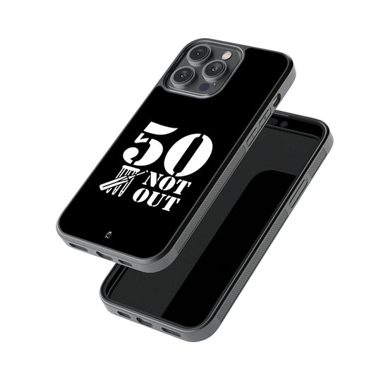 50 Not Out Glossy Metal Case