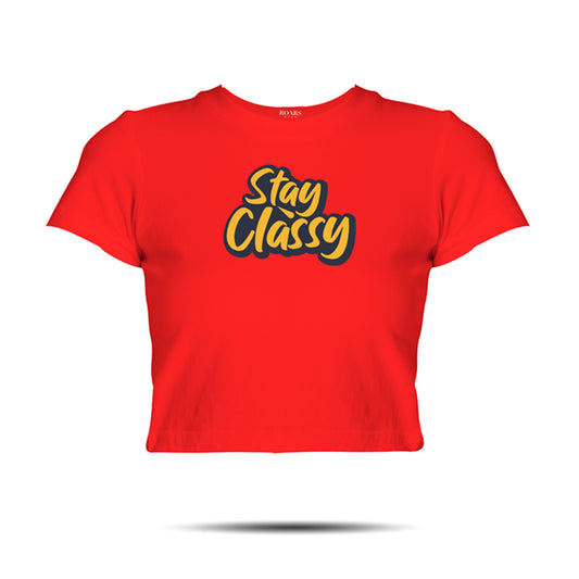 Stay Classy Women's Cropped Top