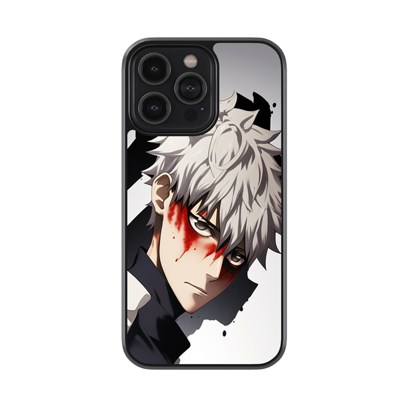 After The Fight Gojo  Glossy Metal Case