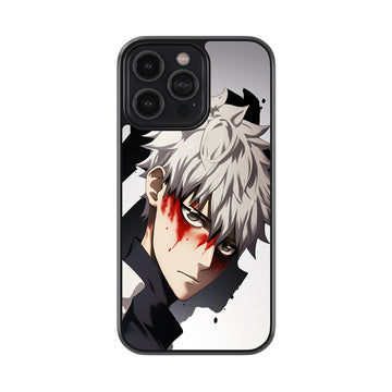 After The Fight Gojo  Glossy Metal Case