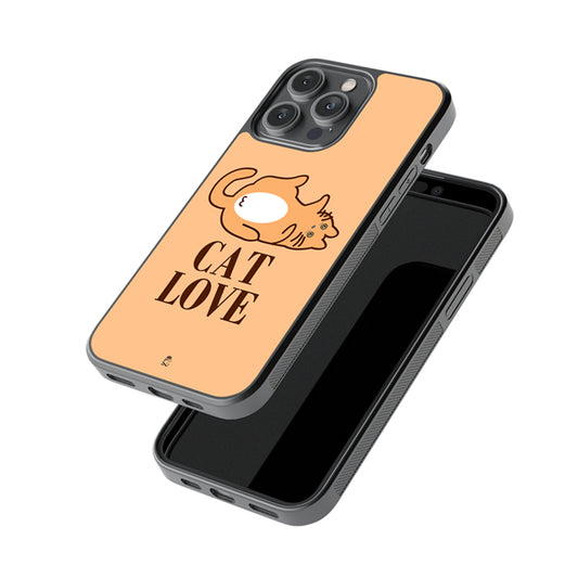 Lazy Cat Love Glossy Metal Case