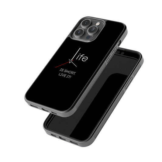Life Is Short Glossy Metal Case