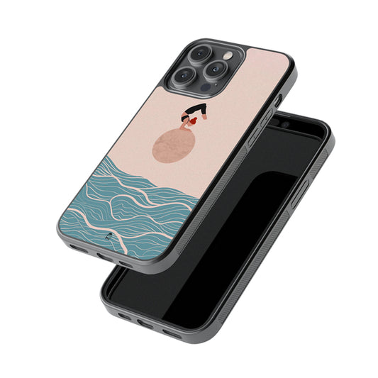 Yoga Over Planet Design Glossy Metal Case