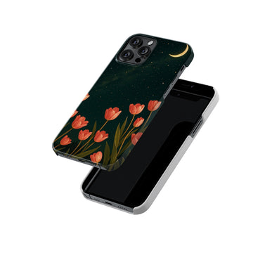 Night Pink Floral Slim Hard Case
