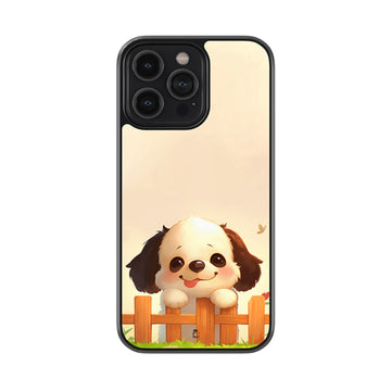 Cute Puppy Glossy Metal Case
