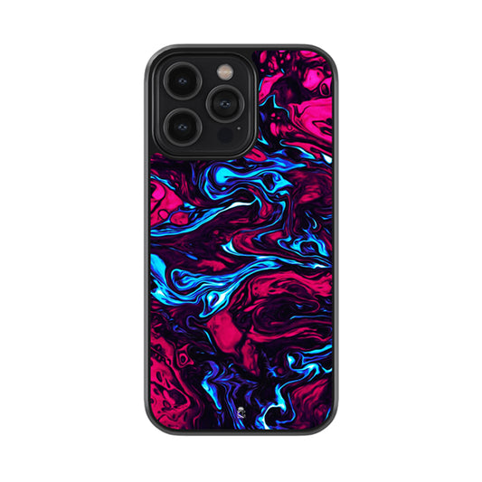 Bluish Plum Fluid Liquid Design Glossy Metal Case