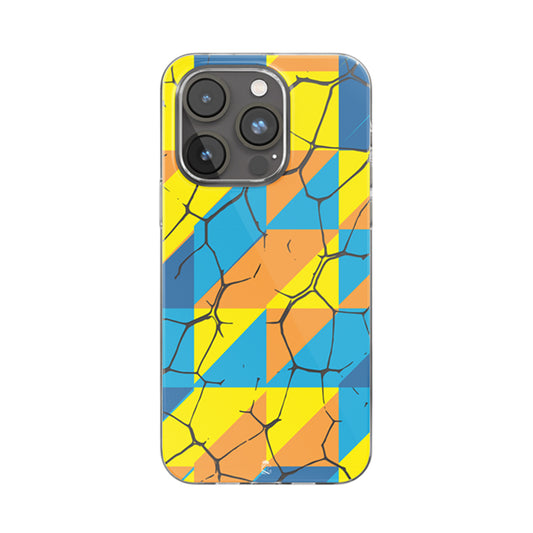 Colourful drought Clear Silicone Case