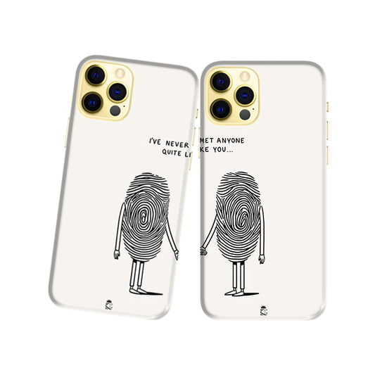 Thumb Prints Love Slim Hard Couple Phone Case