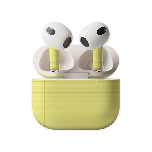 Notebook Page Earbuds Skin