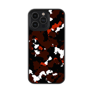 Country Red Camo Glossy Metal Case