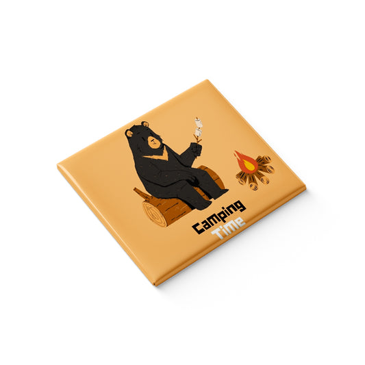 Camping Time Fridge Magnet