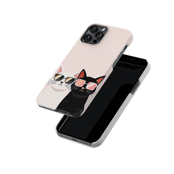 Happy Cat Couple Slim Hard Case