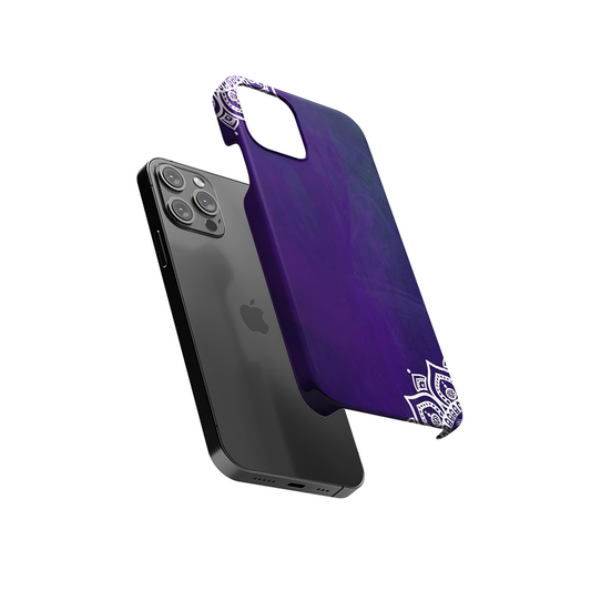 Purple  Rangoli Slim Hard Case
