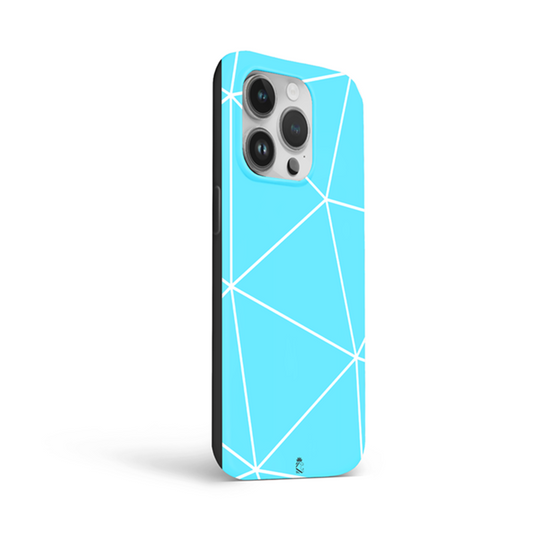 Blue Streak Line Flexible Soft Silicone Case