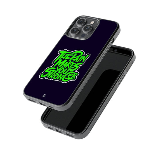 The Pain Makes You Stronger Glossy Metal Case