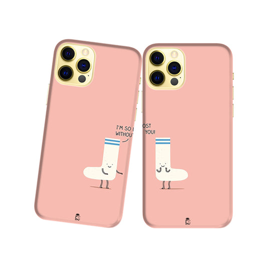 Lost without You Slim Hard Couple Phone Case