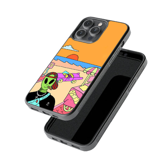 Holiday Planet Glossy Metal Case