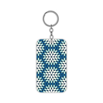 Blue Petals Keychain