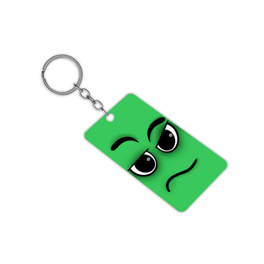 Green Emoji Keychain