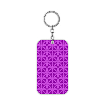 Purple Motifs Keychain