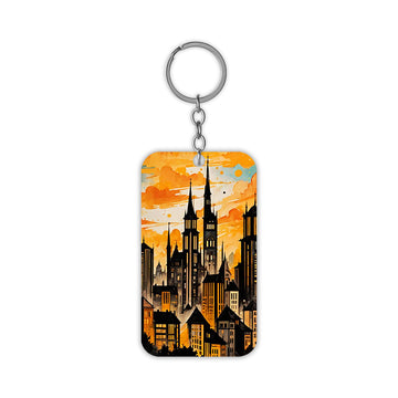 Cityscape Keychain