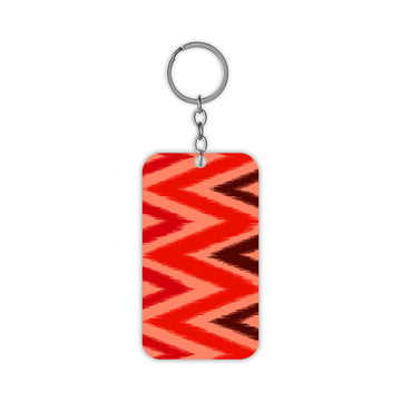 Red Stripes Keychain