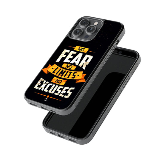 No Fear, No Limits, No Excuses Glossy Metal Case
