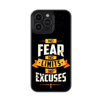 No Fear, No Limits, No Excuses Glossy Metal Case