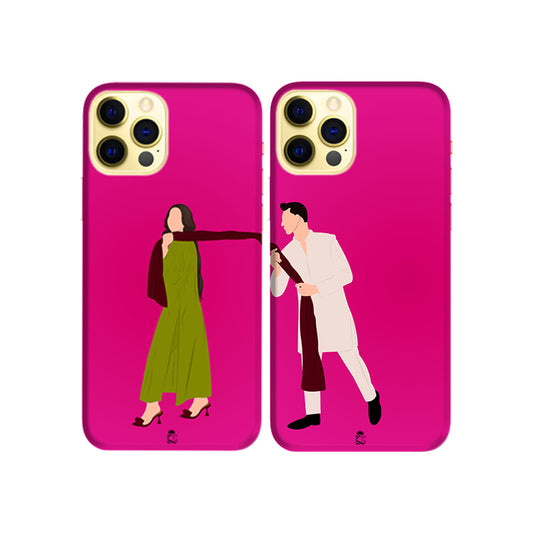 Desi Indian lovers Slim Hard Couple Phone Case