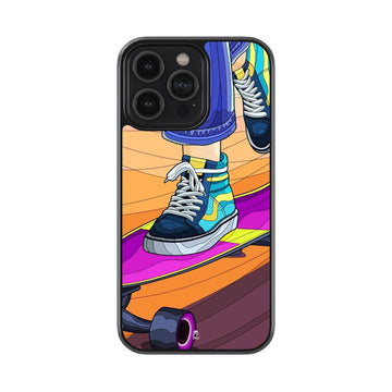 Skater Girl Glossy Metal Case