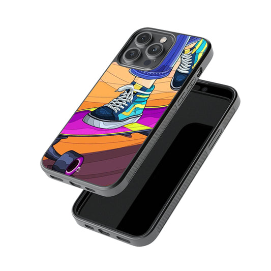 Skater Girl Glossy Metal Case